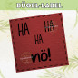 Preview: Bügel-Label Ha ha ha nö